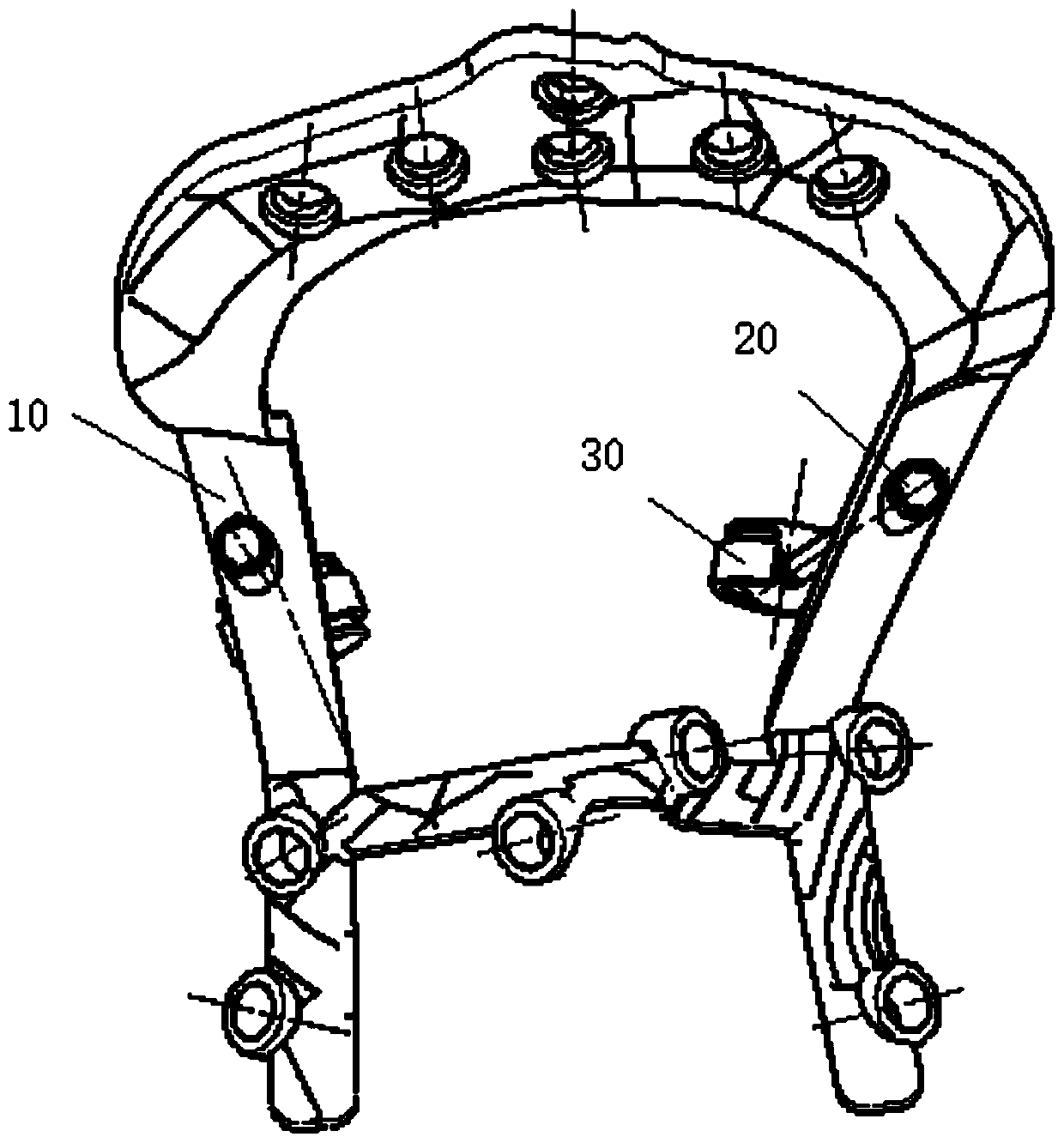 Anterior-posterior combined atlantoaxial fusion device