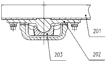 Side frame assembly of wheel-rail low-power bogie