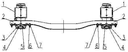 Side frame assembly of wheel-rail low-power bogie