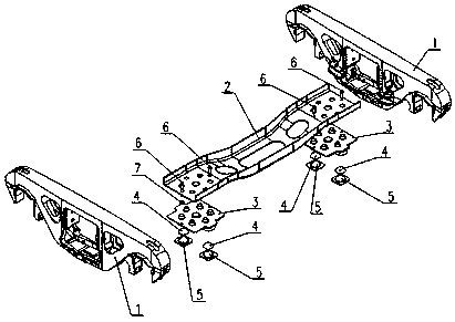 Side frame assembly of wheel-rail low-power bogie