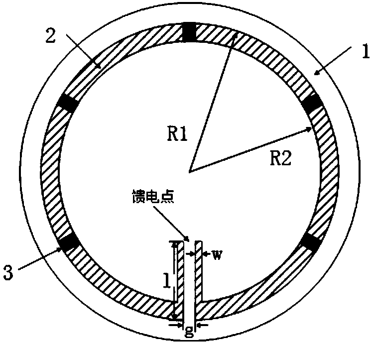 Directional ultra-wideband magnetic dipole antenna and ground penetrating radar pavement vertical crack detection method