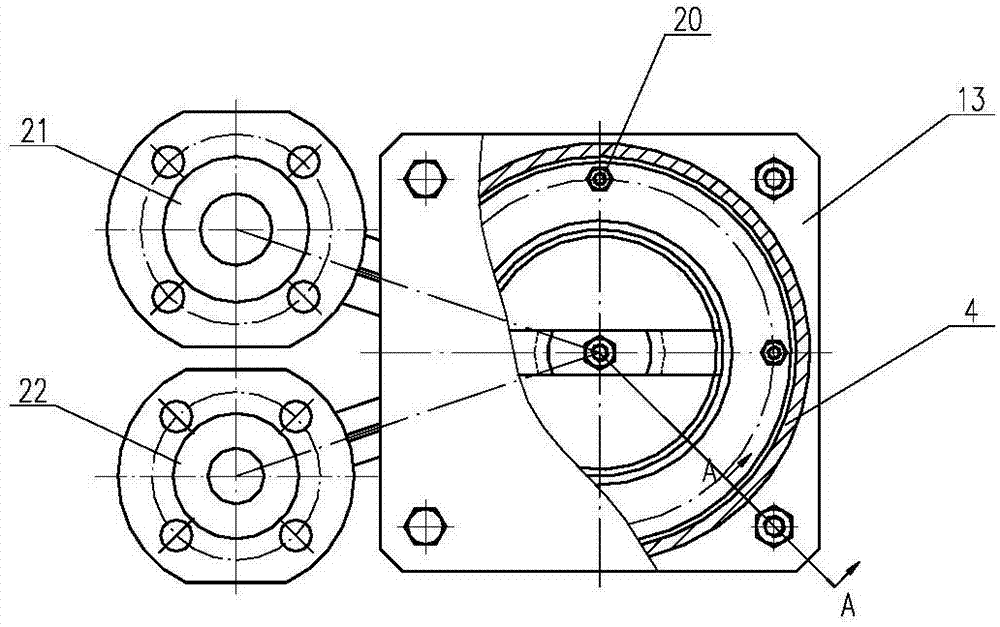 Revolving furnace tail gas filter device for manufacturing uranium dioxide from uranium hexafluoride