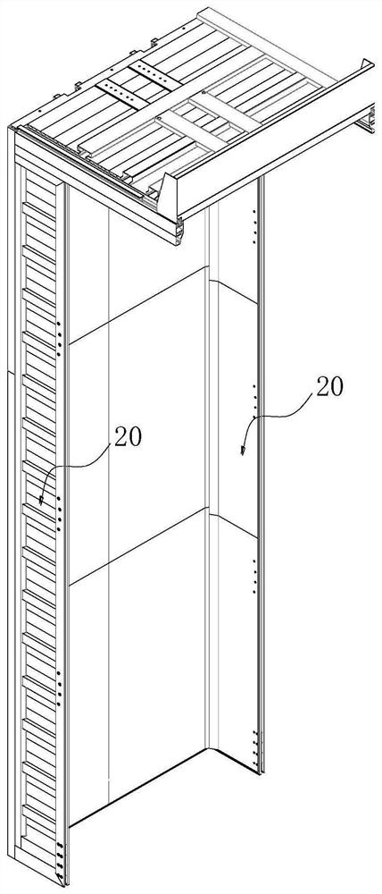 Light-weight semi-trailer self-discharging carriage based on modular assembly design