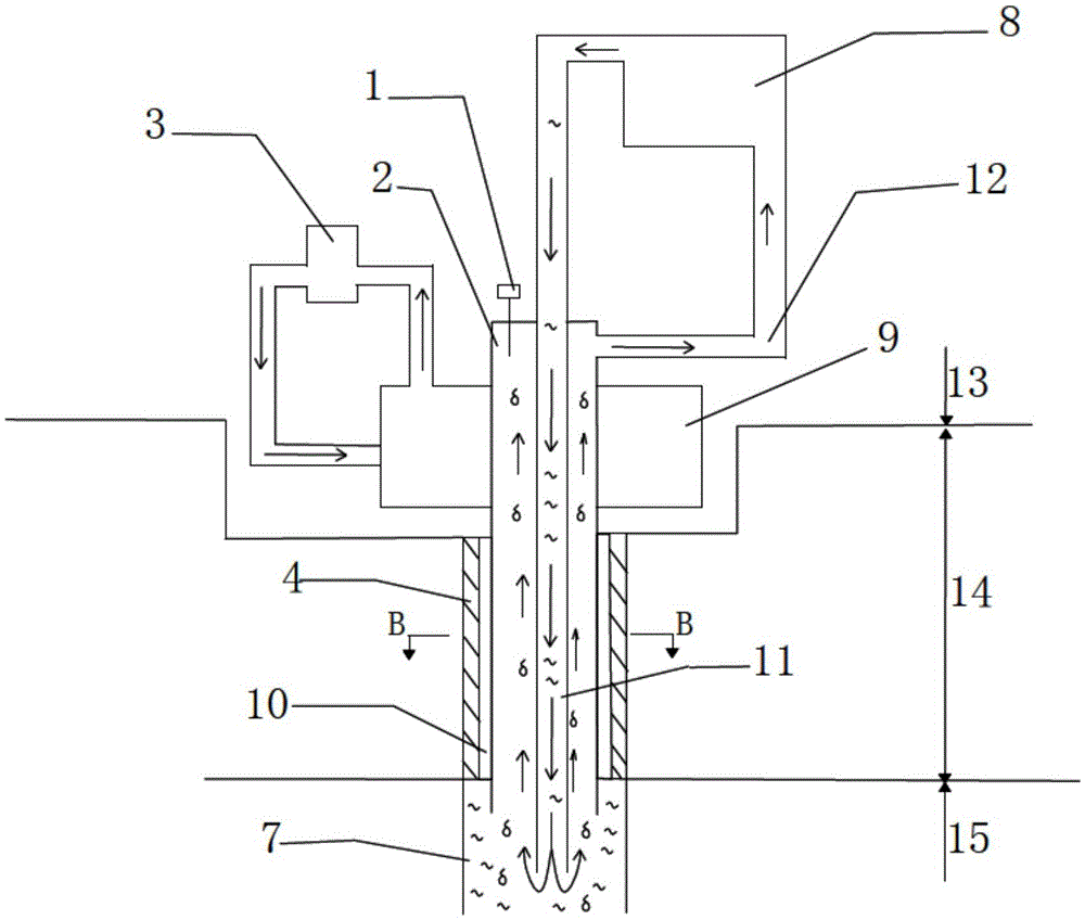 Device and method for extracting and utilizing geothermal energy