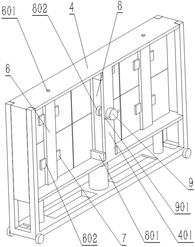 Liquid crystal splicing screen base convenient to adjust angle