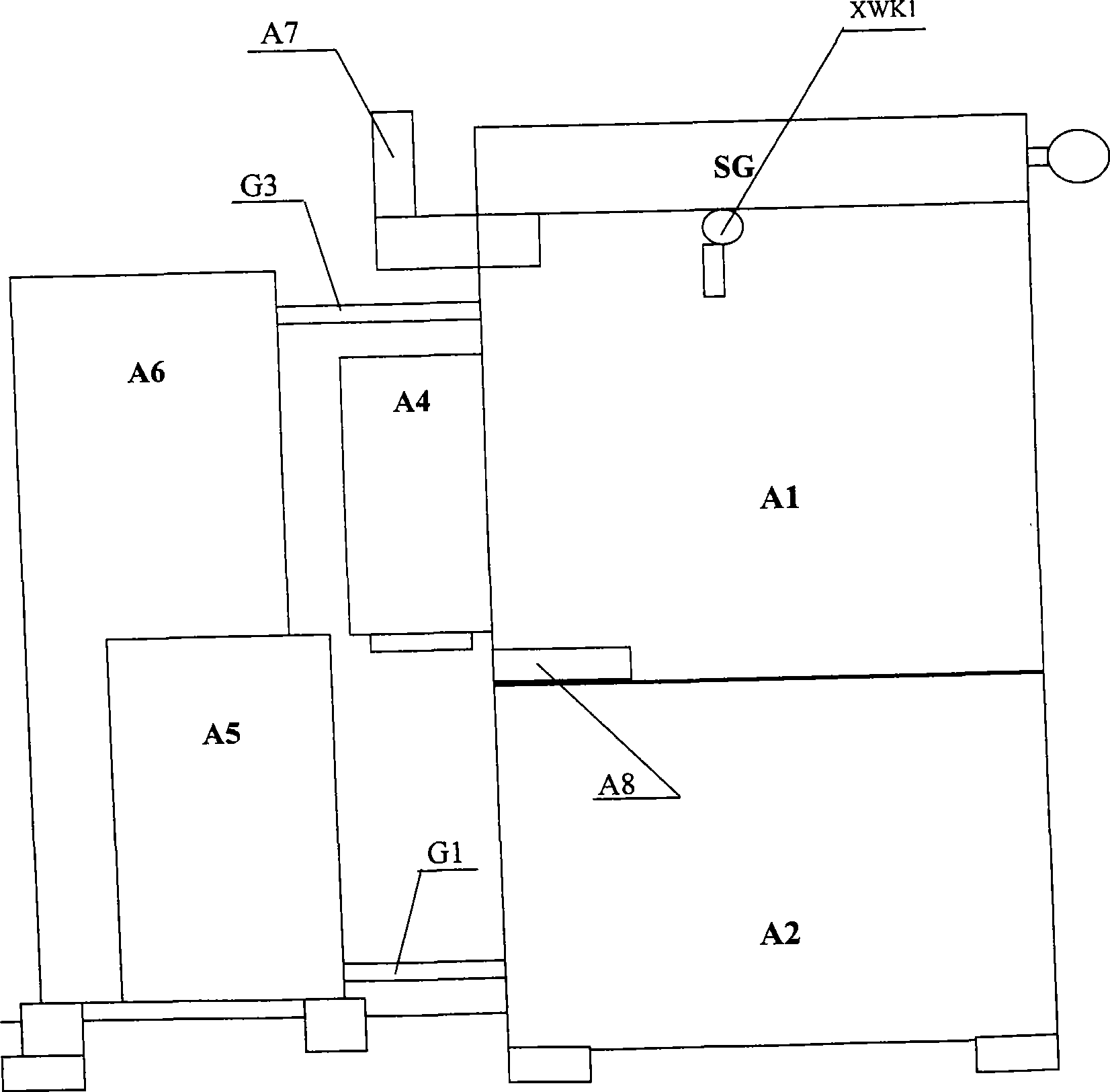 Device and method for cleaning middle shell cavity of automotive turbine supercharger