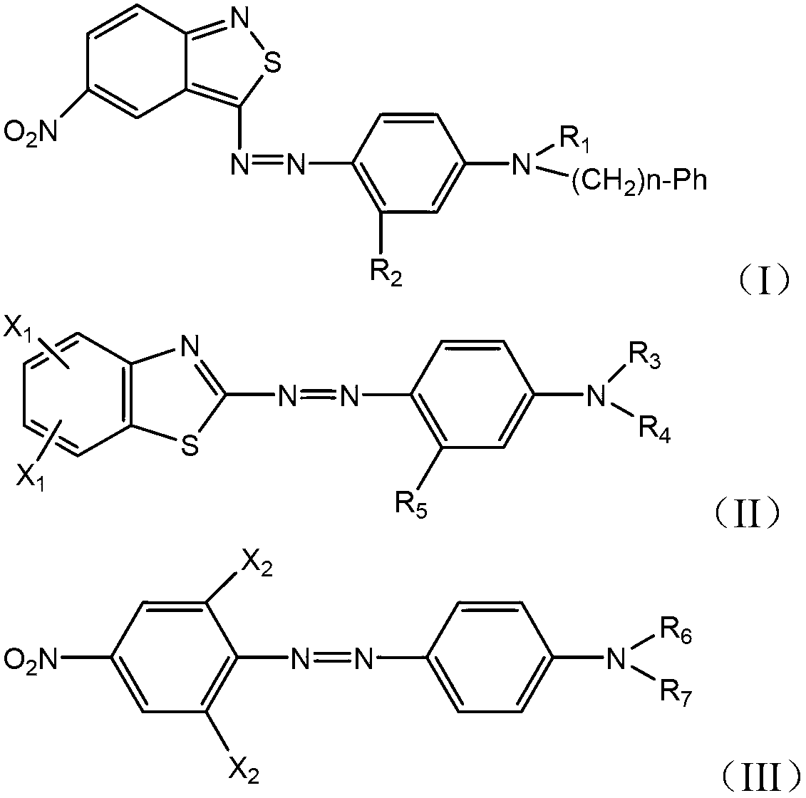 Blue-to-black disperse dye composition