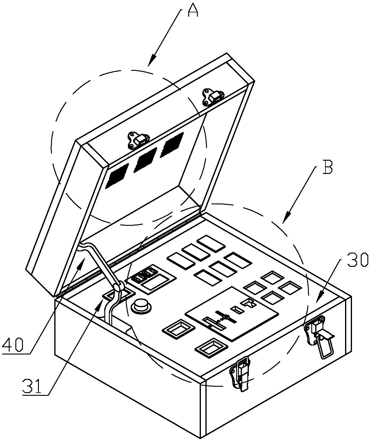 Portable integrated display box