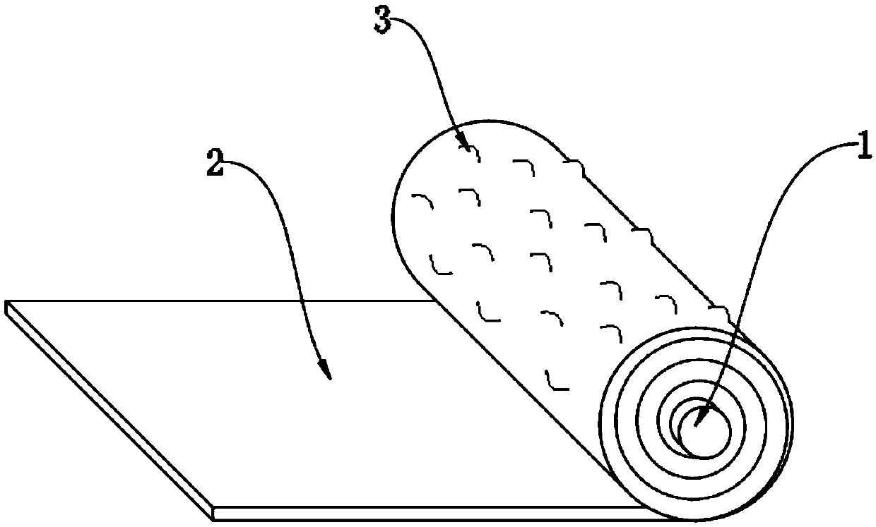 Modified asphalt waterproof roll for railway roadbed