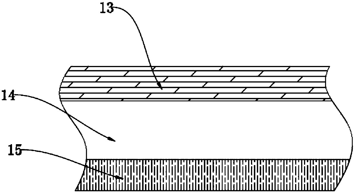 Modified asphalt waterproof roll for railway roadbed