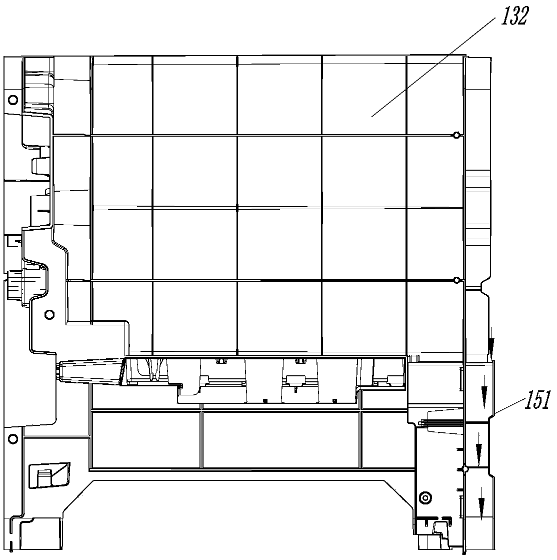 Horizontal water purifier shell and horizontal water purifier comprising the same