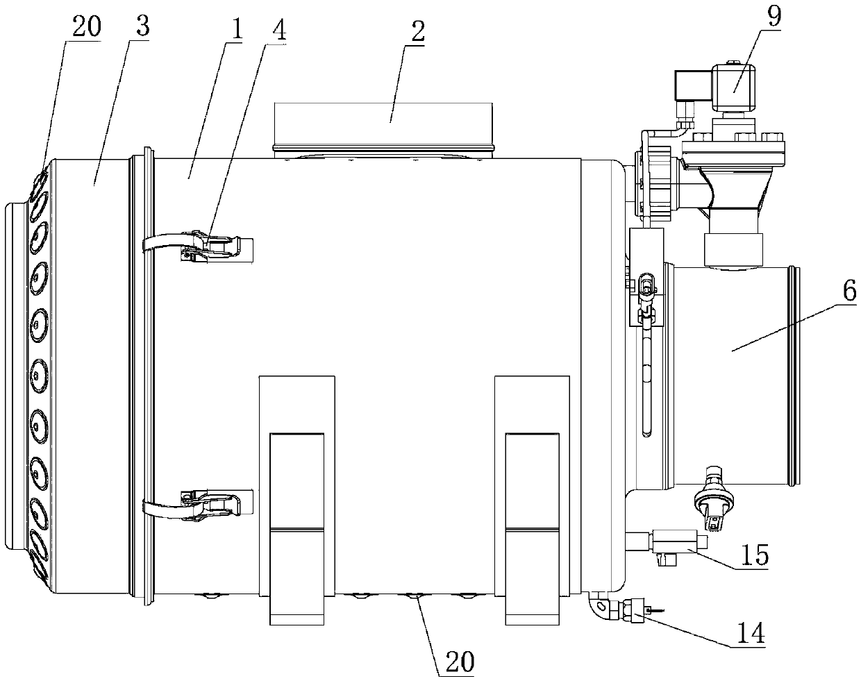 Self-cleaning air filter and control system thereof