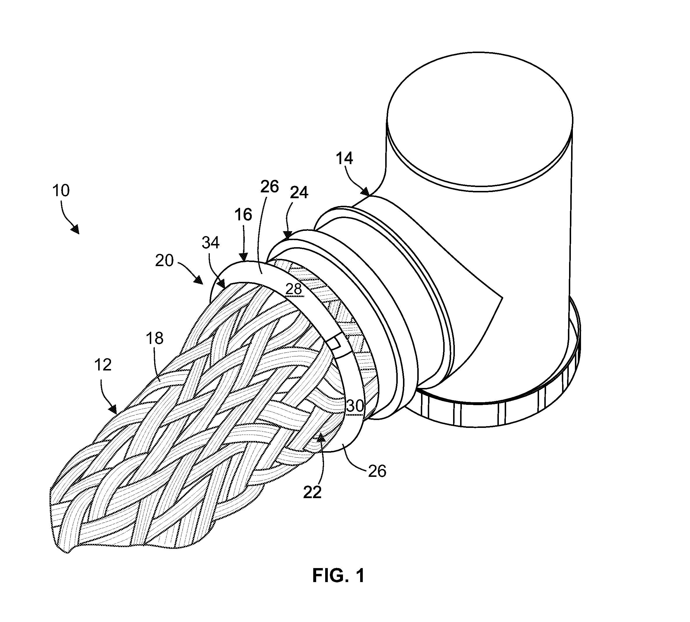 Attachment ring for attaching a shield of an electrical cable to a backshell