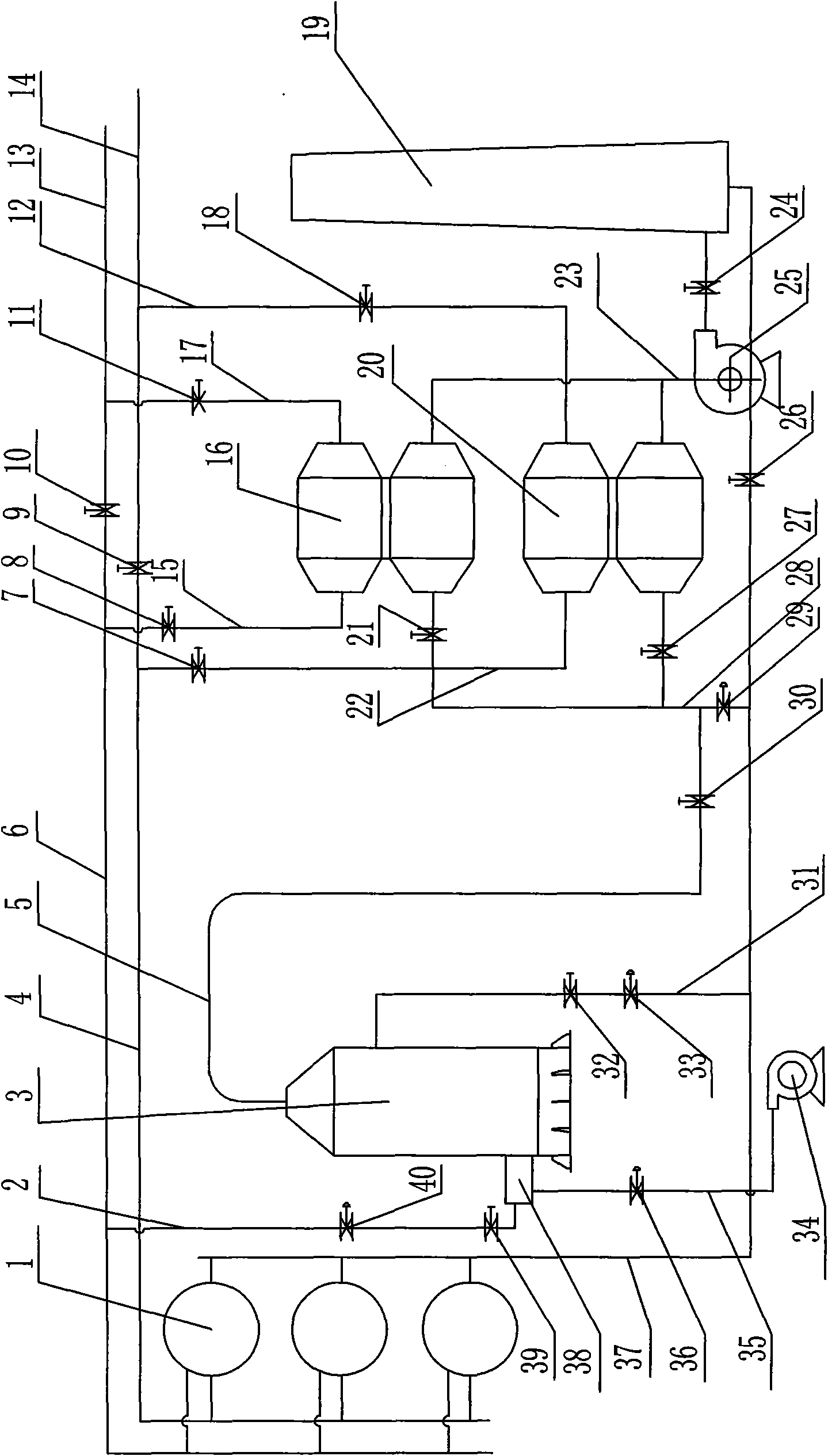 High wind temperature energy saving and emission reduction combined preheating method for blast furnace