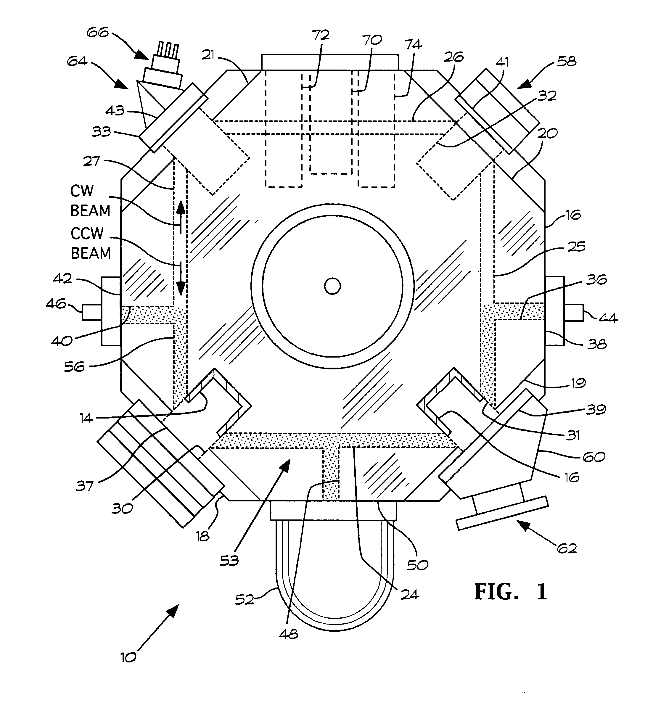 Plasma shunting apparatus and method for ring laser gyroscope