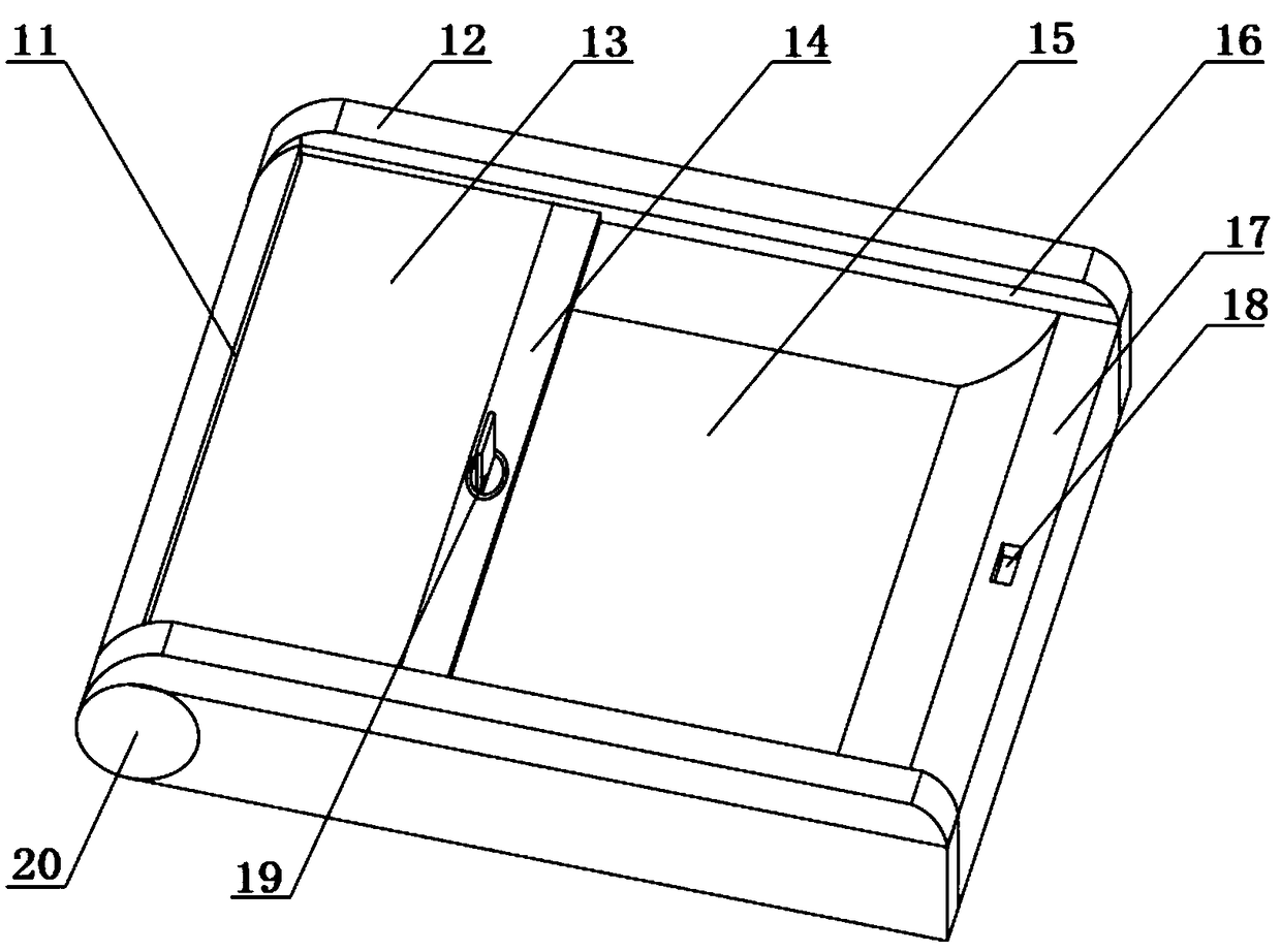 Transfer box for medical cart