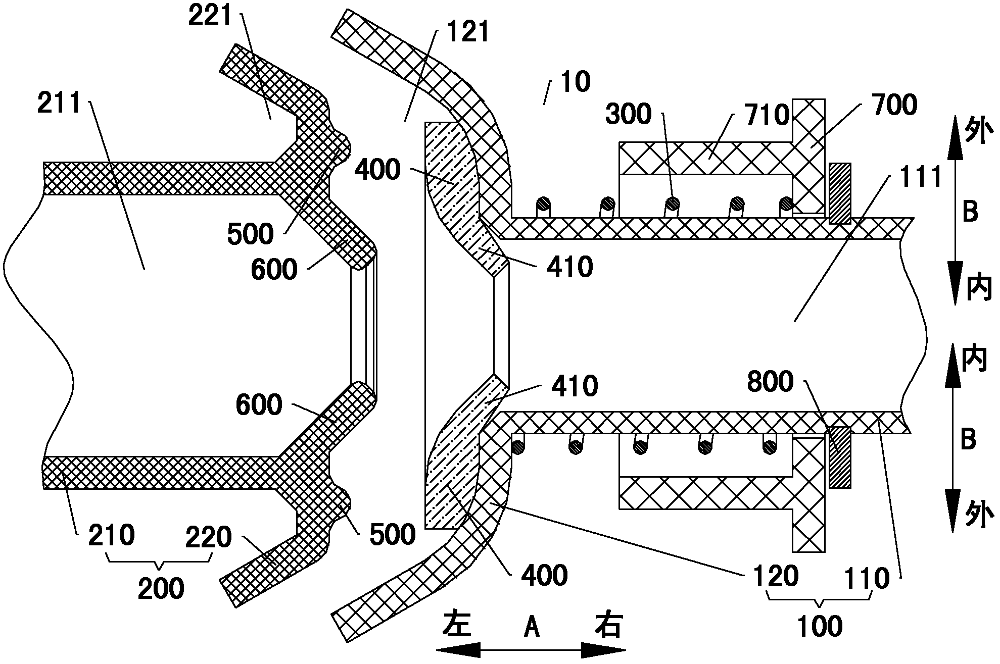 Joint assembly for water pipe and water pipe and refrigerator with joint assembly