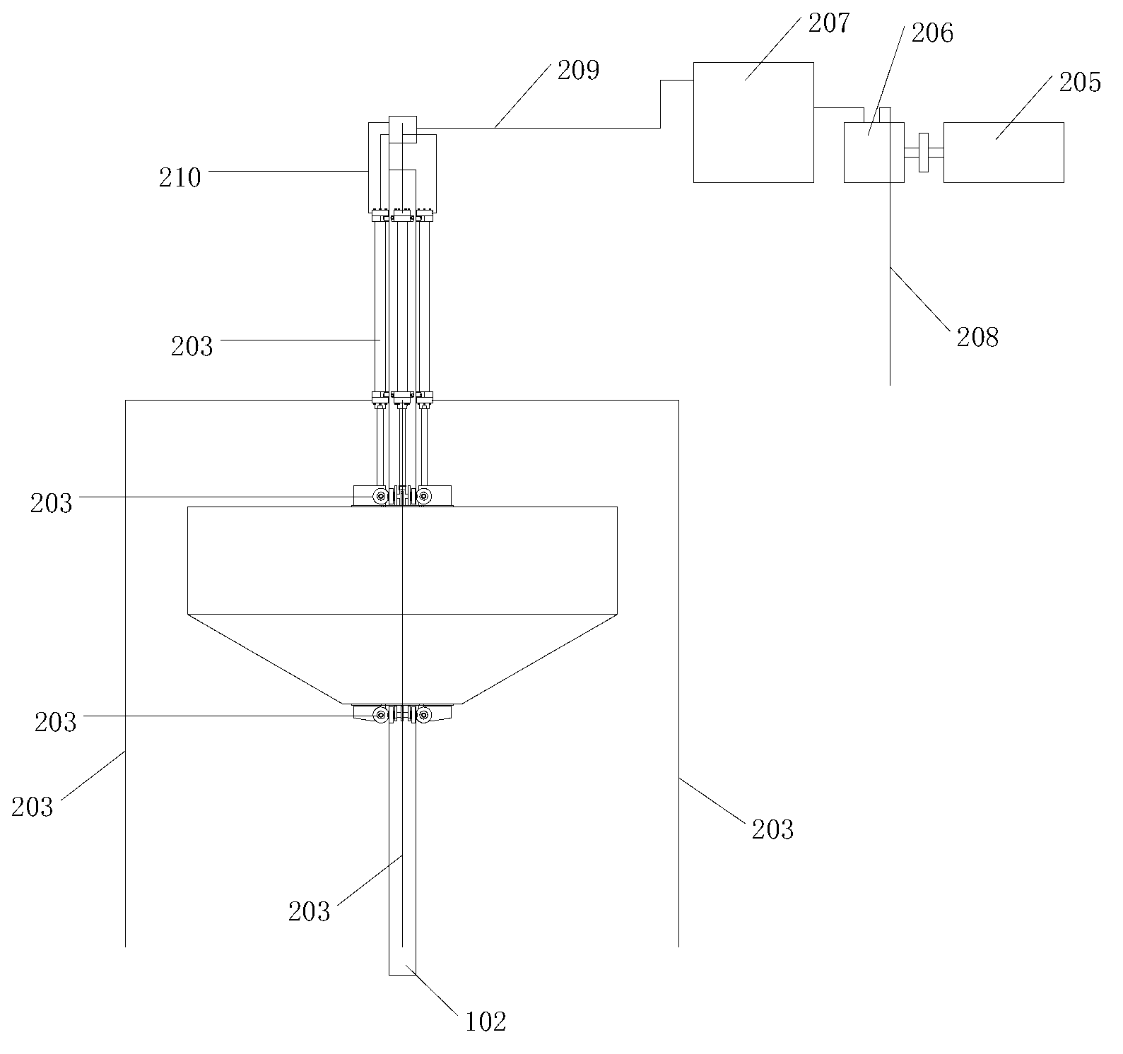 Hydraulic combined oscillating floater wave energy generation device