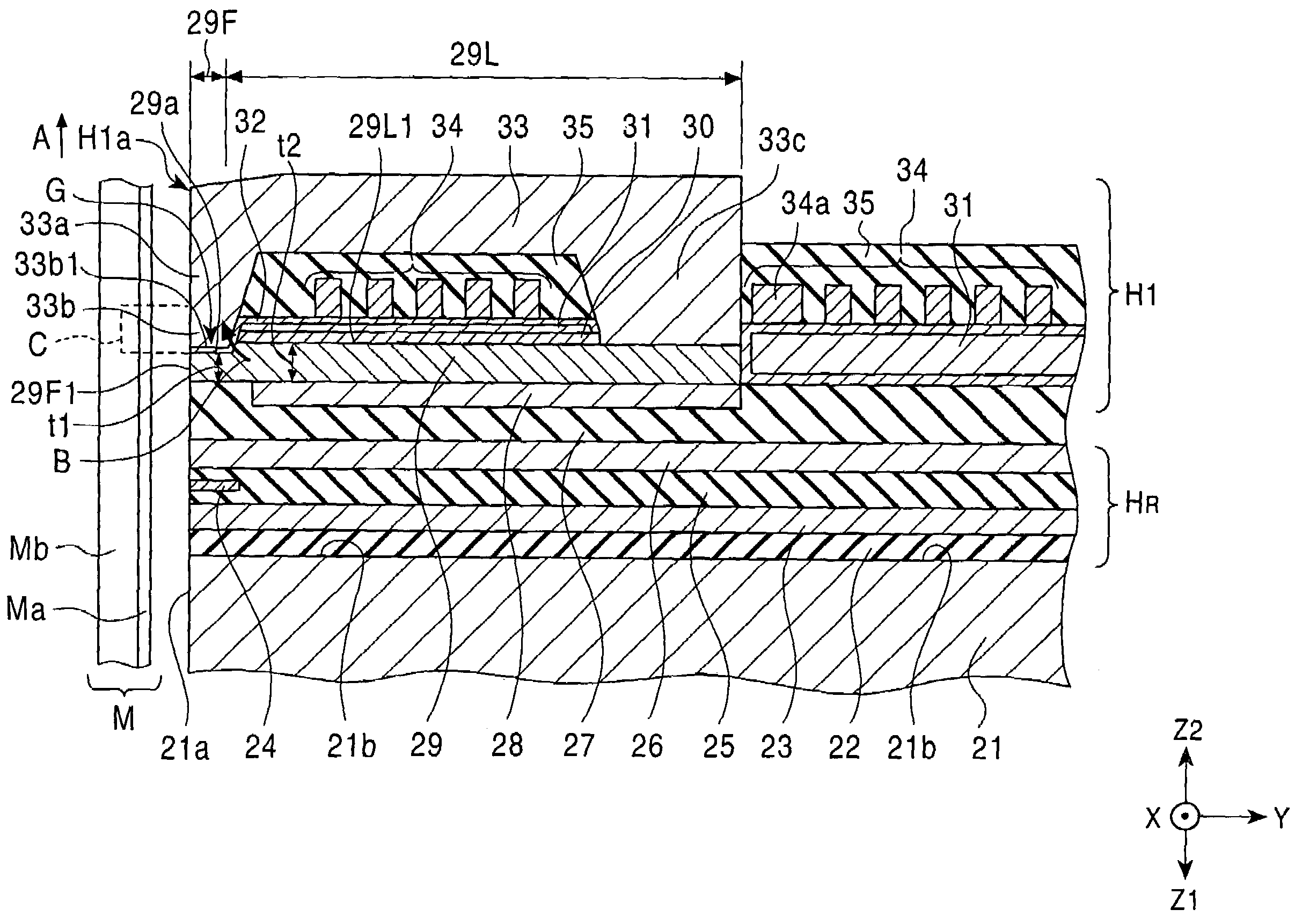 Perpendicular magnetic recording head and method for manufacturing the same