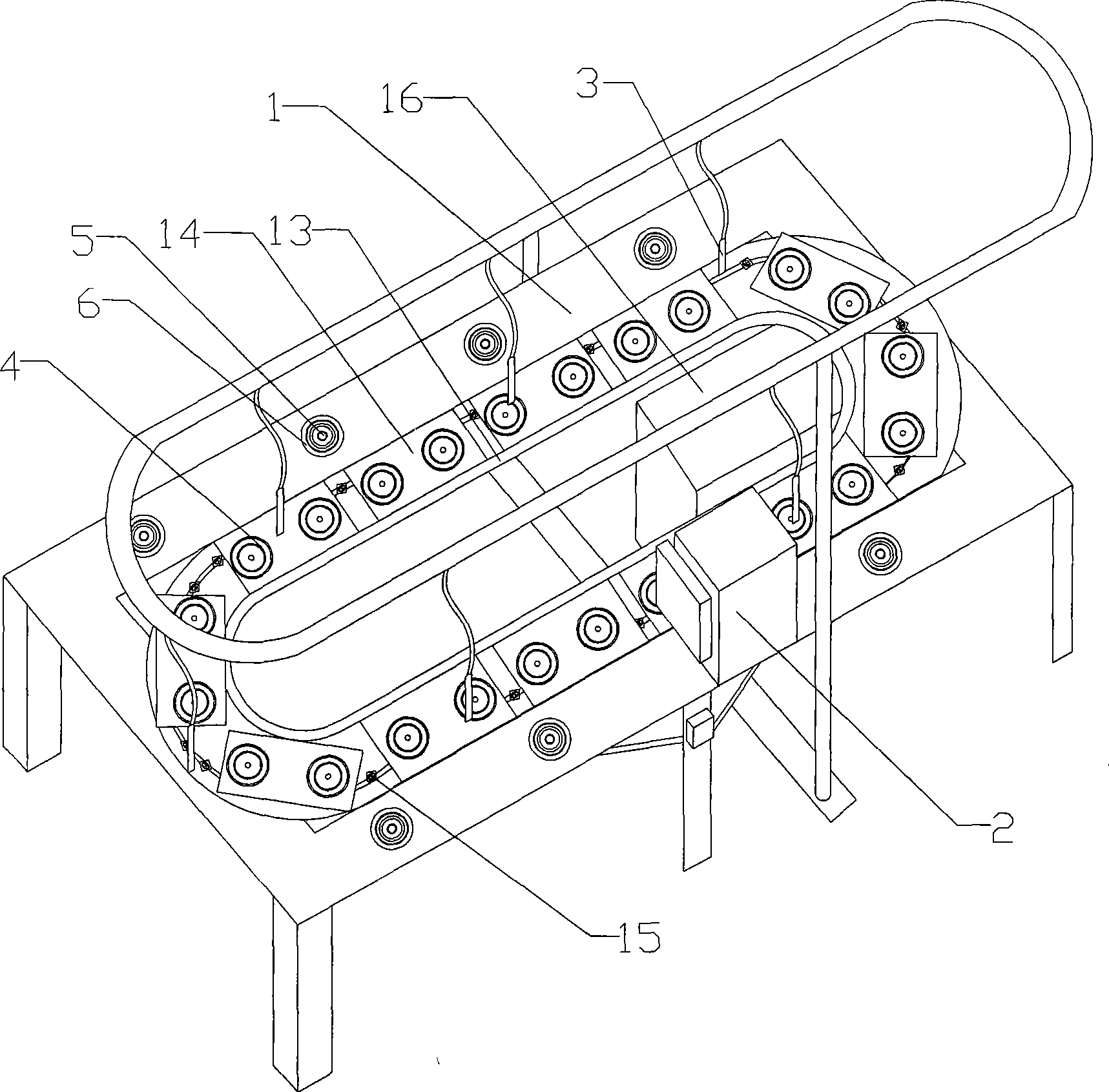 Flow production line of flap disc