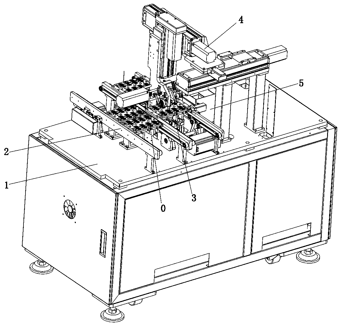 Automatic film tearing machine for accessory assembly