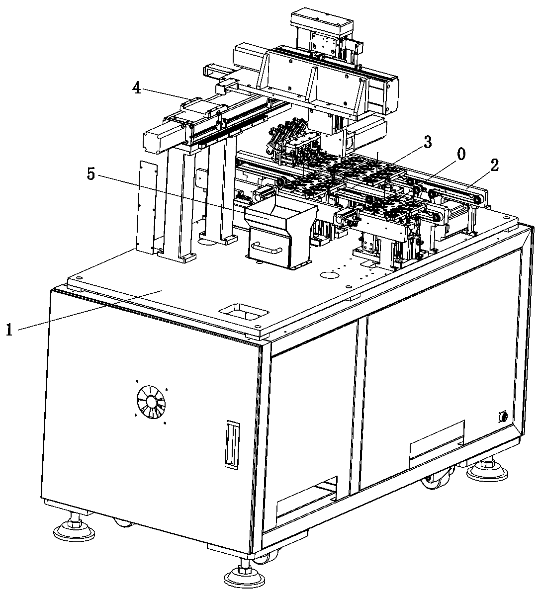 Automatic film tearing machine for accessory assembly