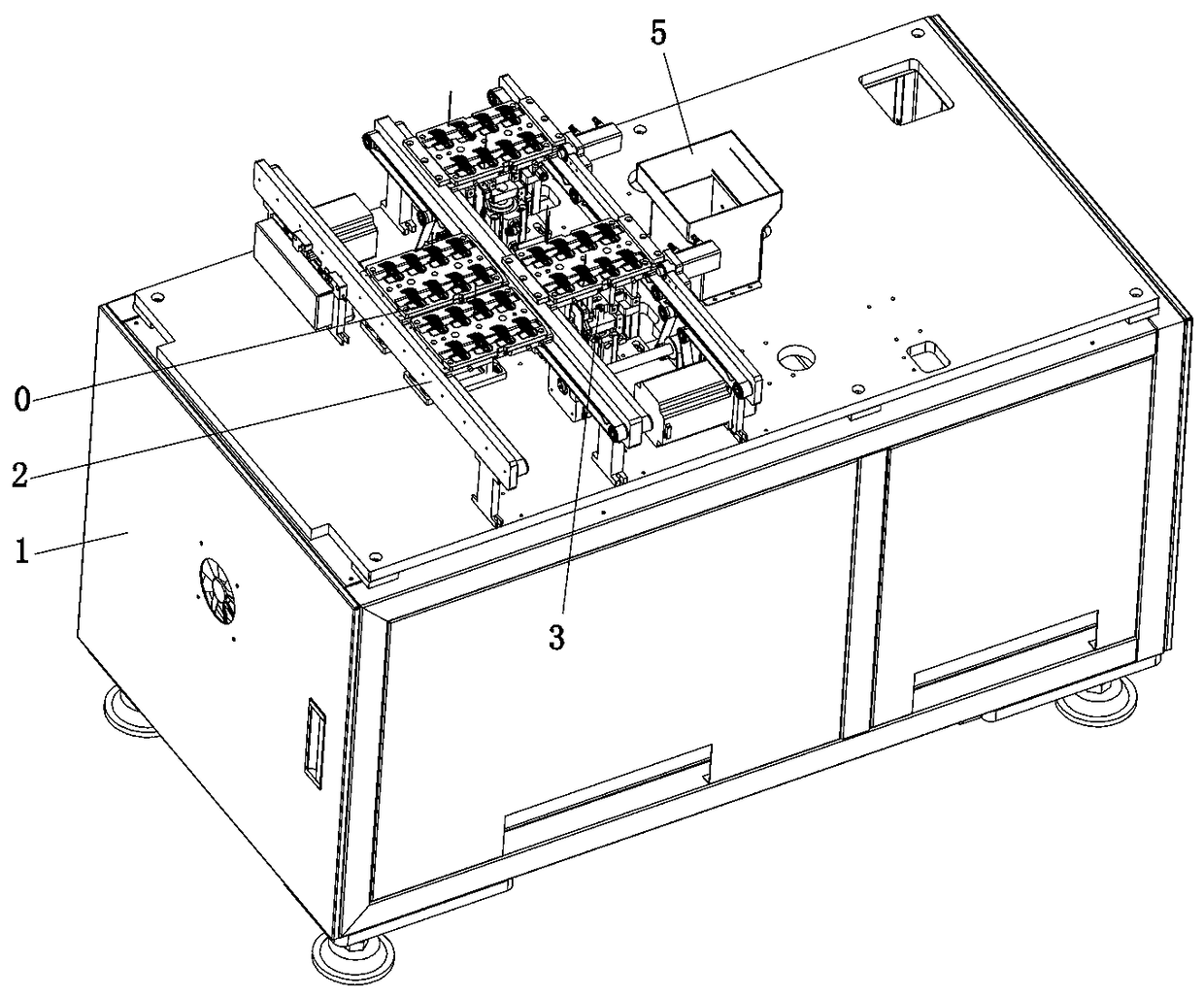 Automatic film tearing machine for accessory assembly