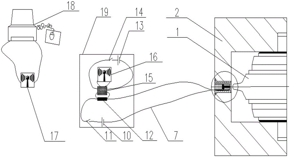 TBM hobbing cutter wear online real-time monitoring device and monitoring method