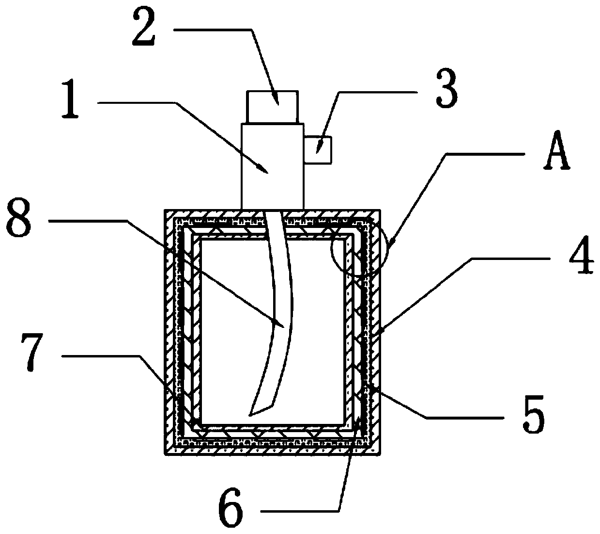 Pressing type temperature-sensitive color-changing perfume bottle