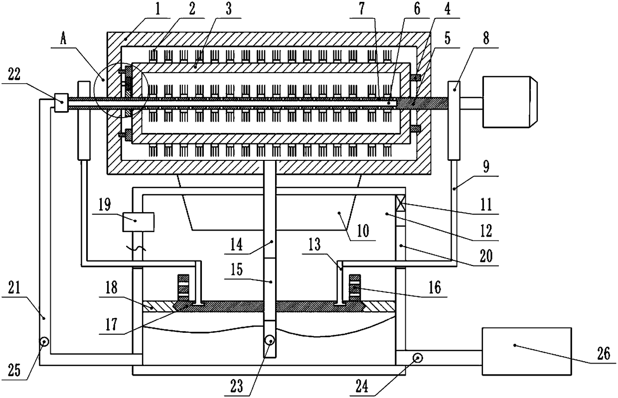 Automobile part cleaning device