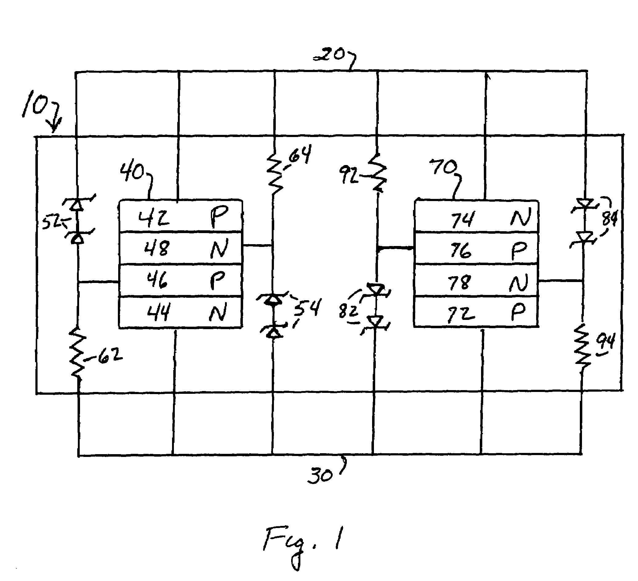 Fast and compact SCR ESD protection device for high-speed pins