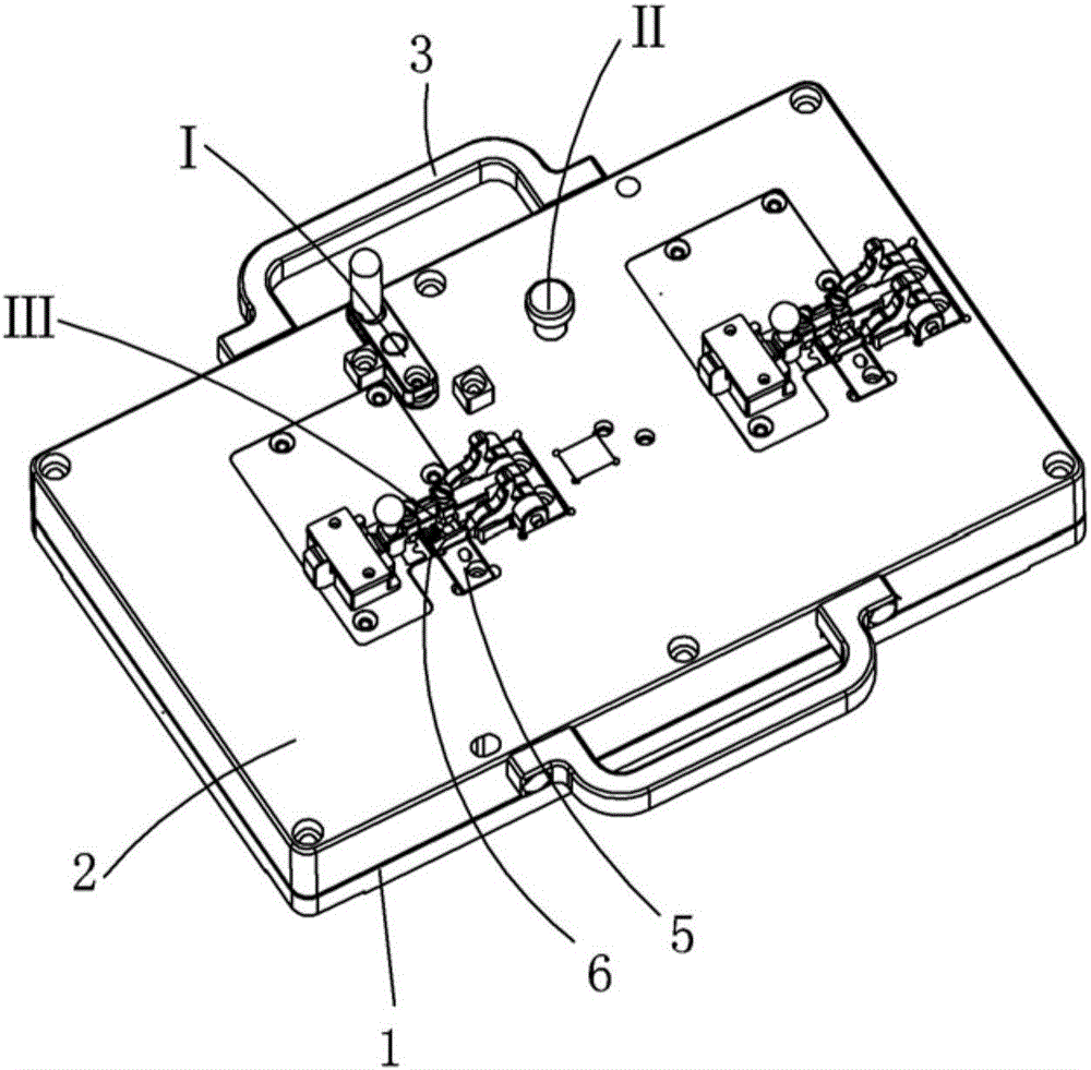 Double-station linkage positioning device capable of rapidly taking materials