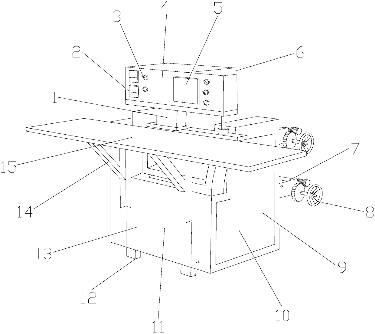 Deviation correcting device for bag making machine