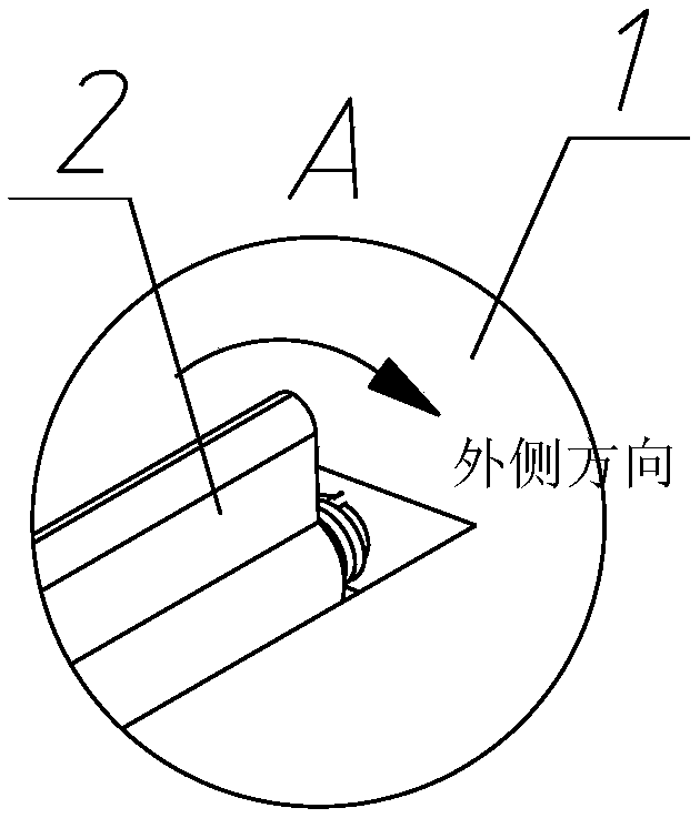 An oblique luggage sorting tray device with self-protection function