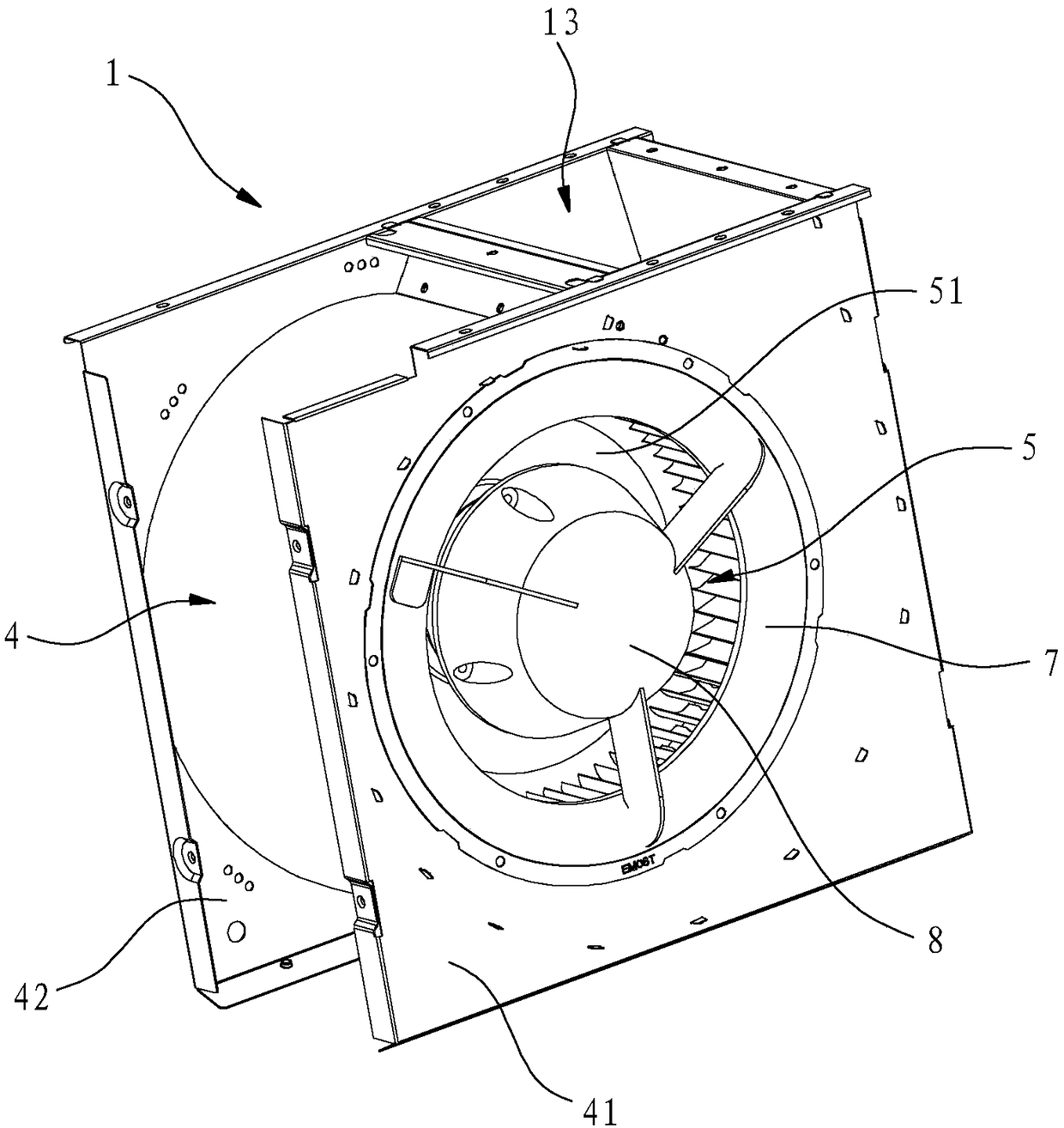 A noise-reducing range hood