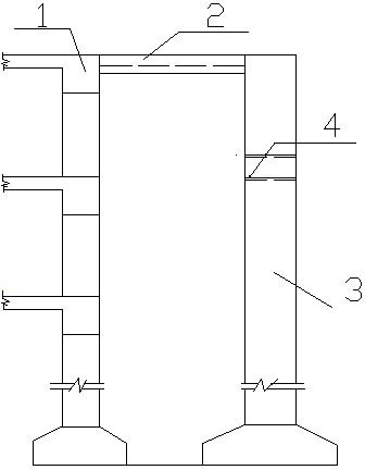 Construction method of large-height small-sized cast-in-place concrete beam slab