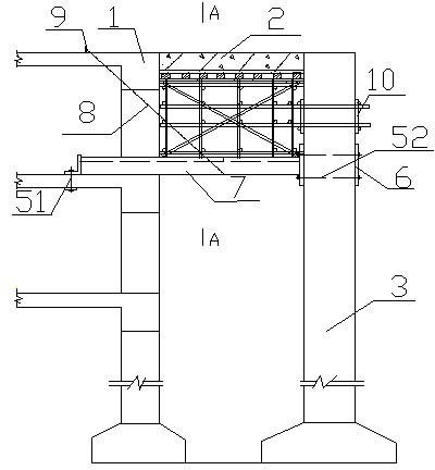 Construction method of large-height small-sized cast-in-place concrete beam slab