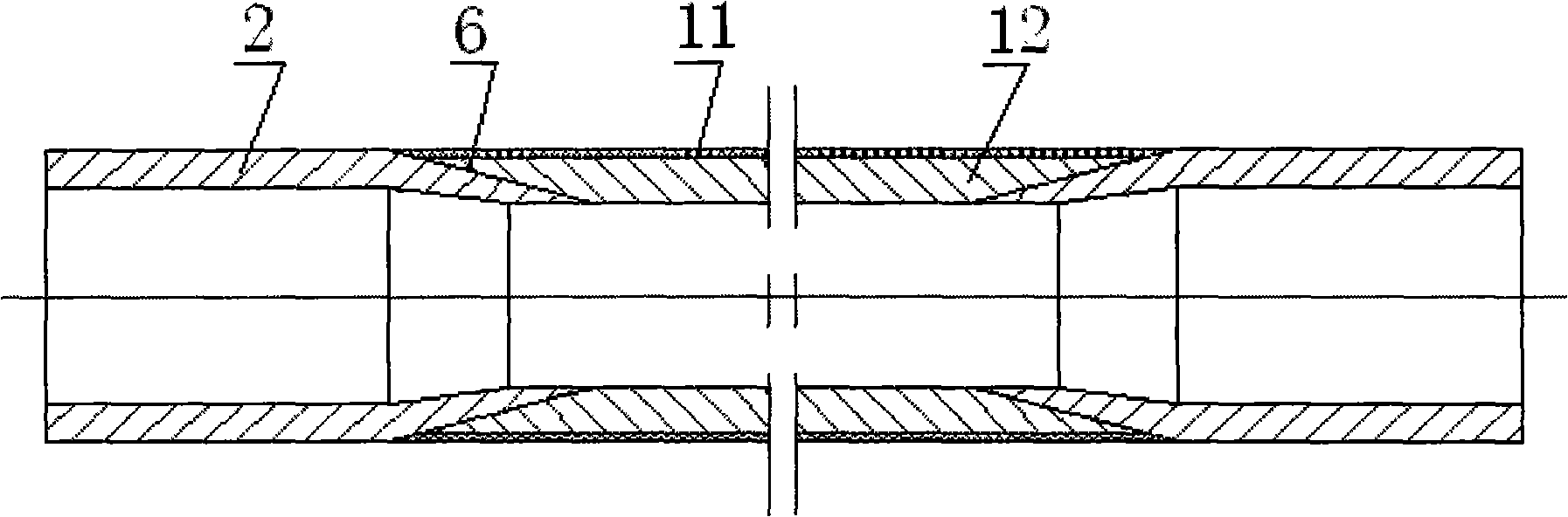 Pipe connection used for indoor and outdoor units of air conditioner and its method for making production method