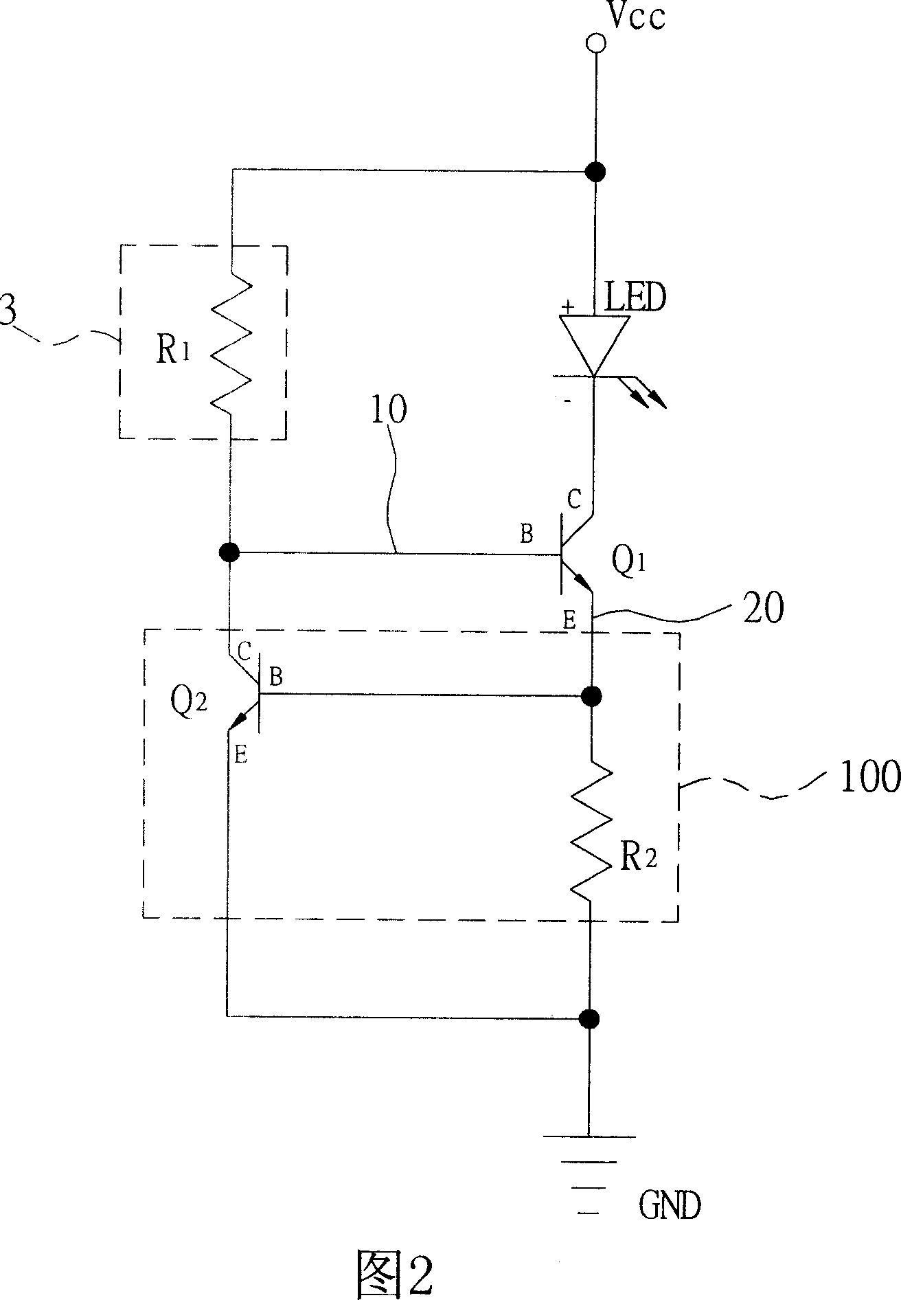 Current control device of LED module