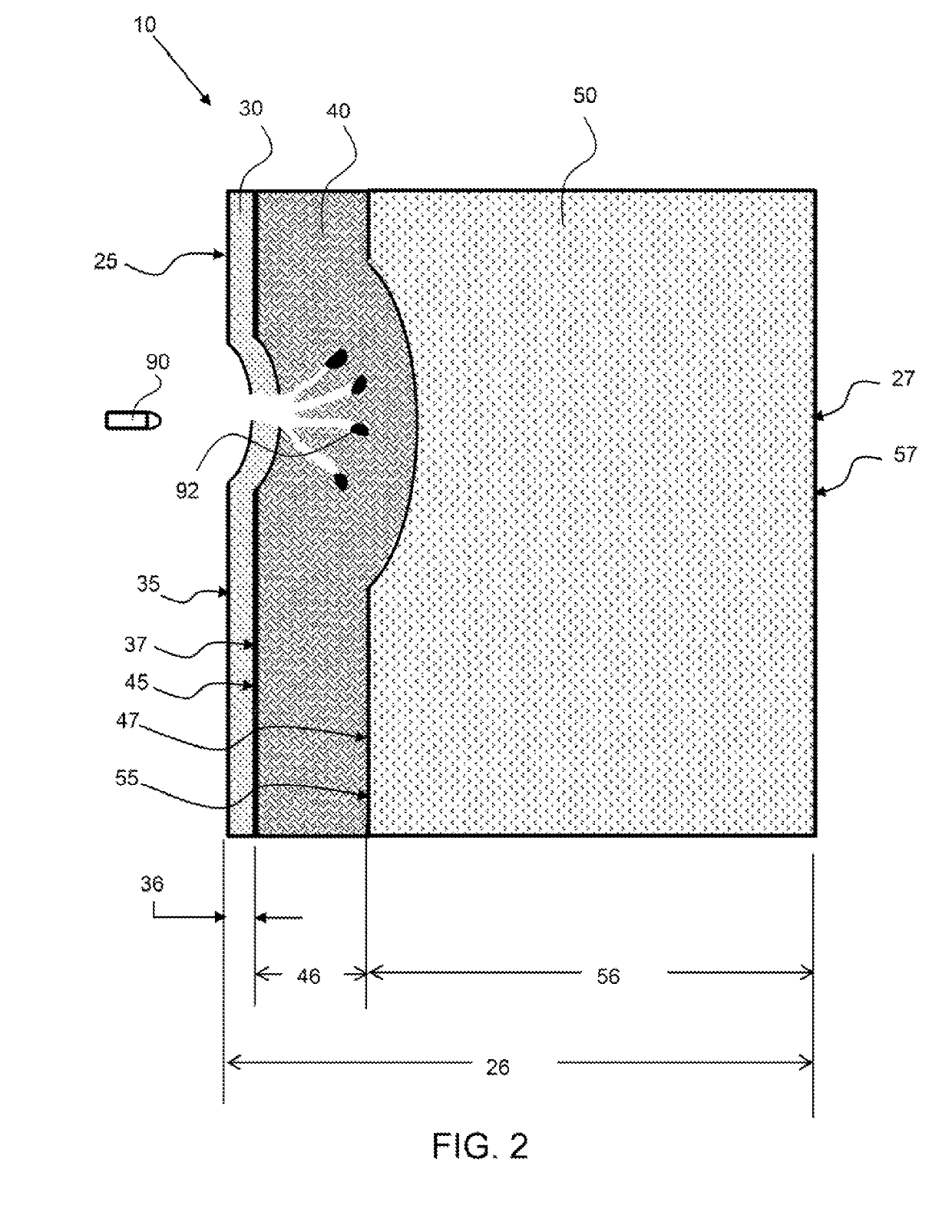 Low loss tri-band protective armor radome