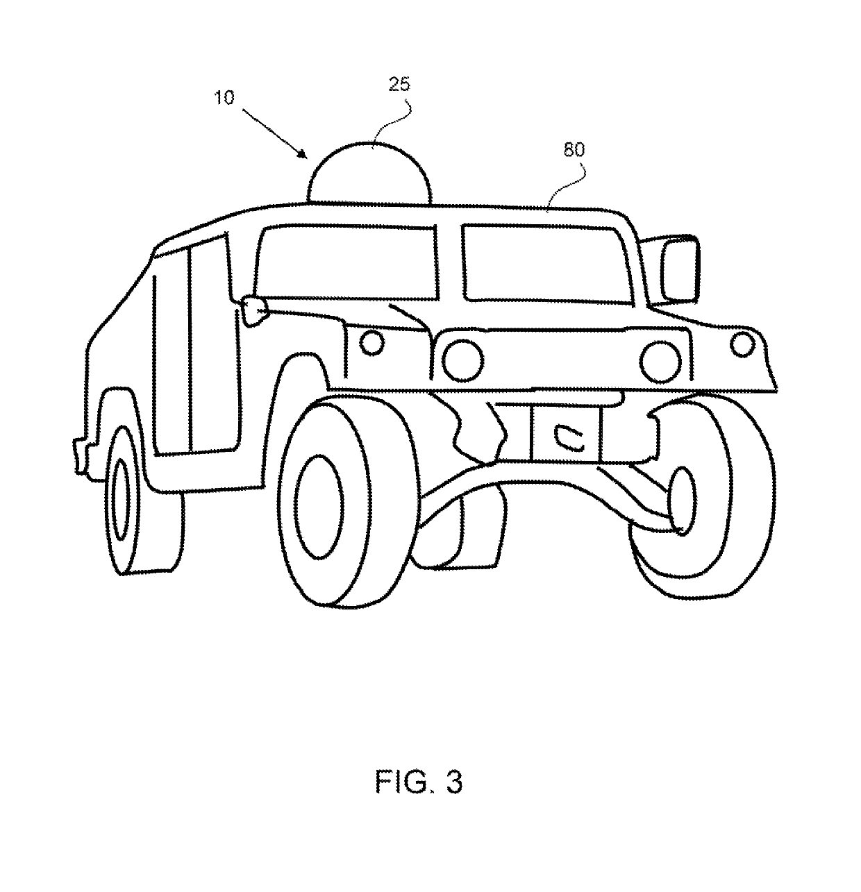 Low loss tri-band protective armor radome