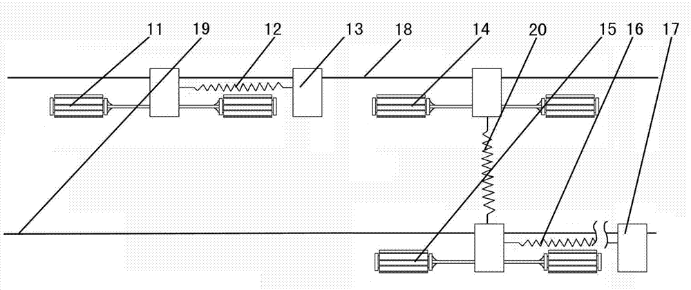 Connecting structure for quakeproof hammer of overhead transmission conductor