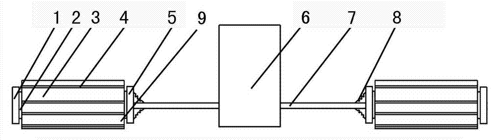 Connecting structure for quakeproof hammer of overhead transmission conductor