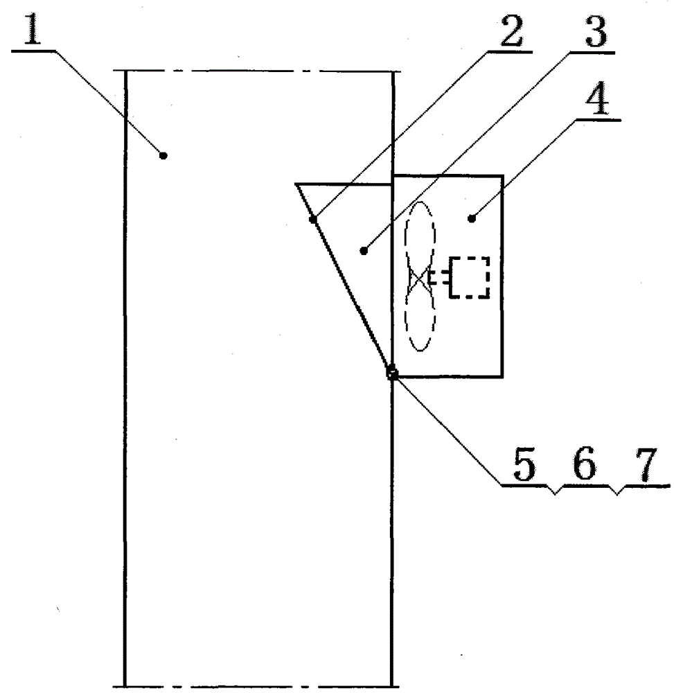 A fan panel for high -rise housing flue