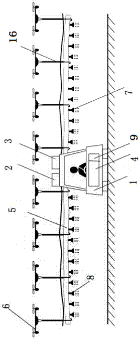 Air-ground integrated agricultural and forestry plant protection system device and use method