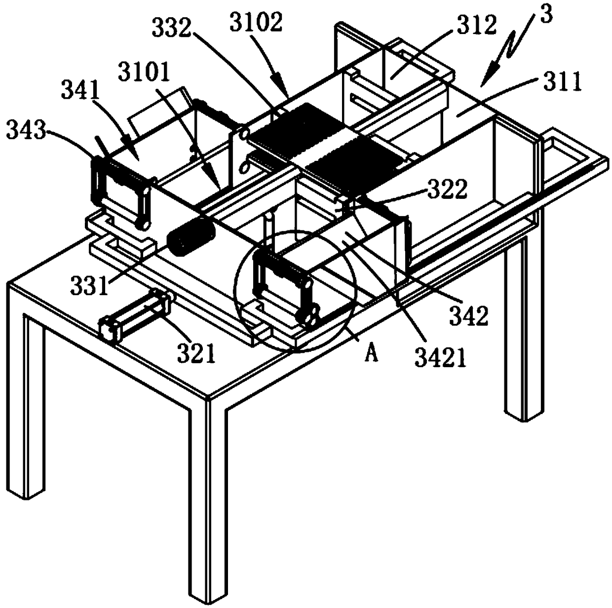 Donut bi-directional frying production device