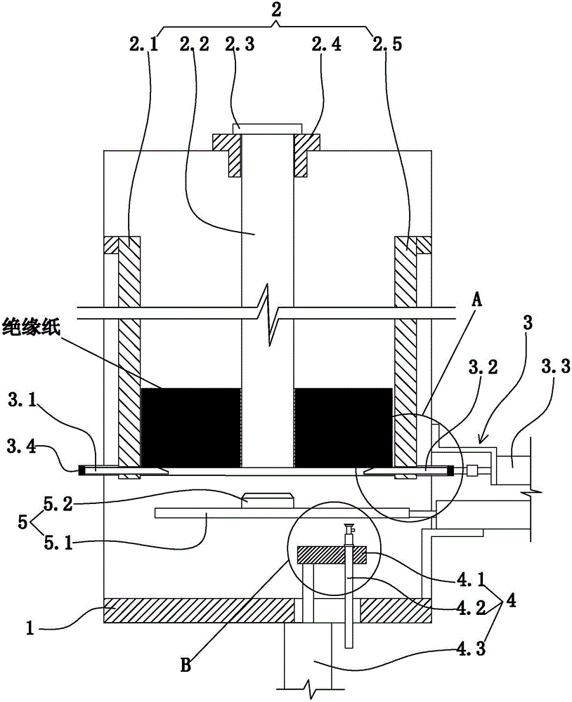 Insulating paper distributing mechanism