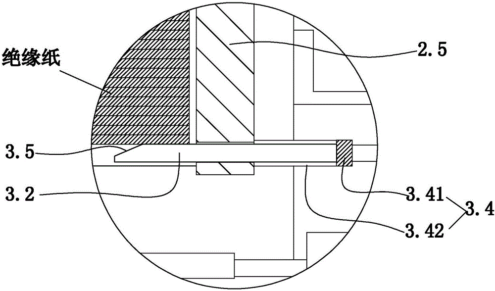 Insulating paper distributing mechanism