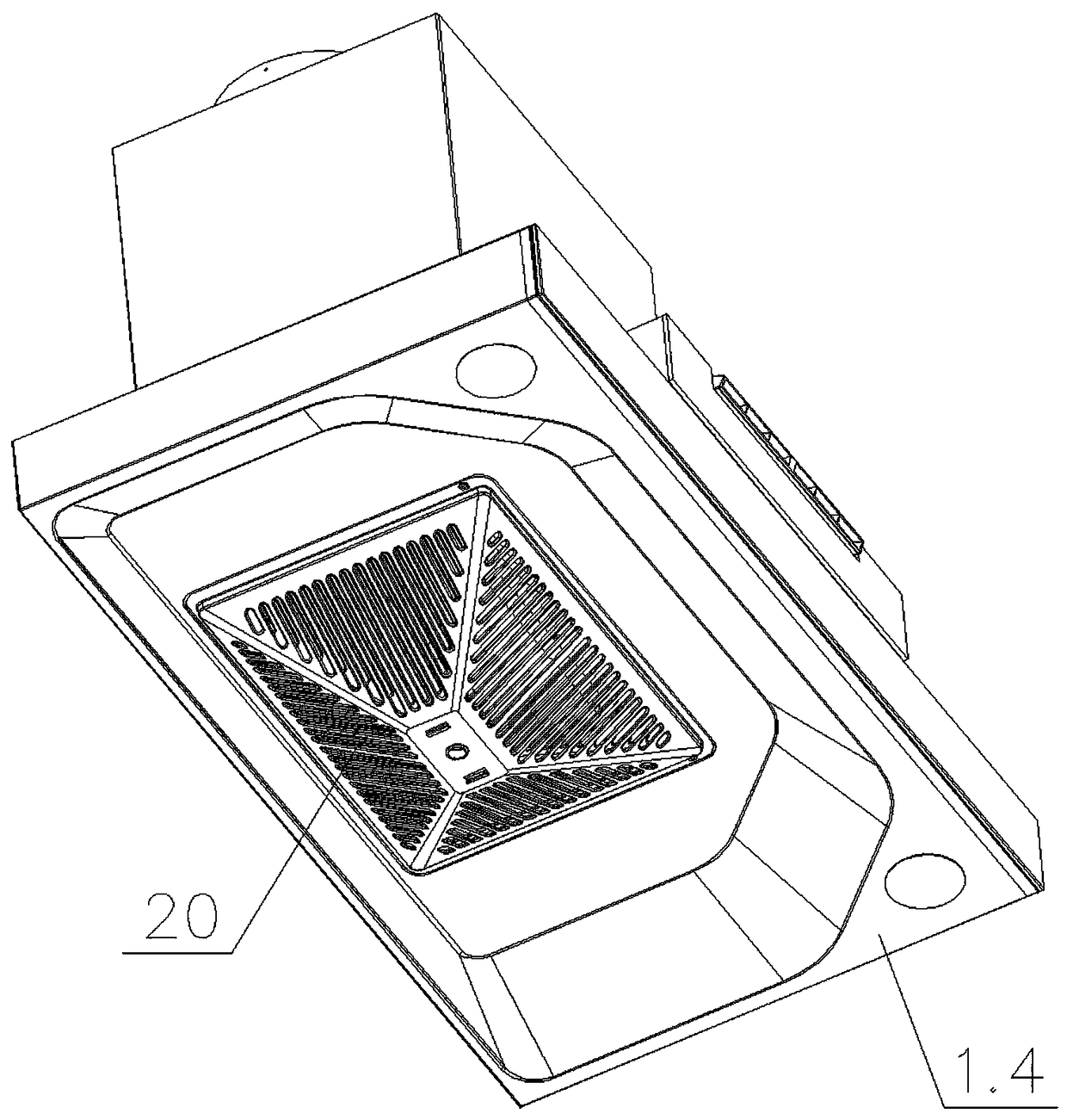 Range hood with cooling air function