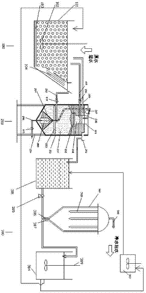 Biological strengthening treatment water system for large specific surface area particles